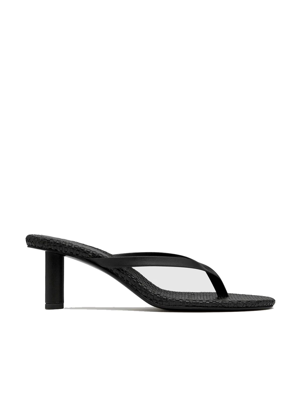 woven thong heel nero