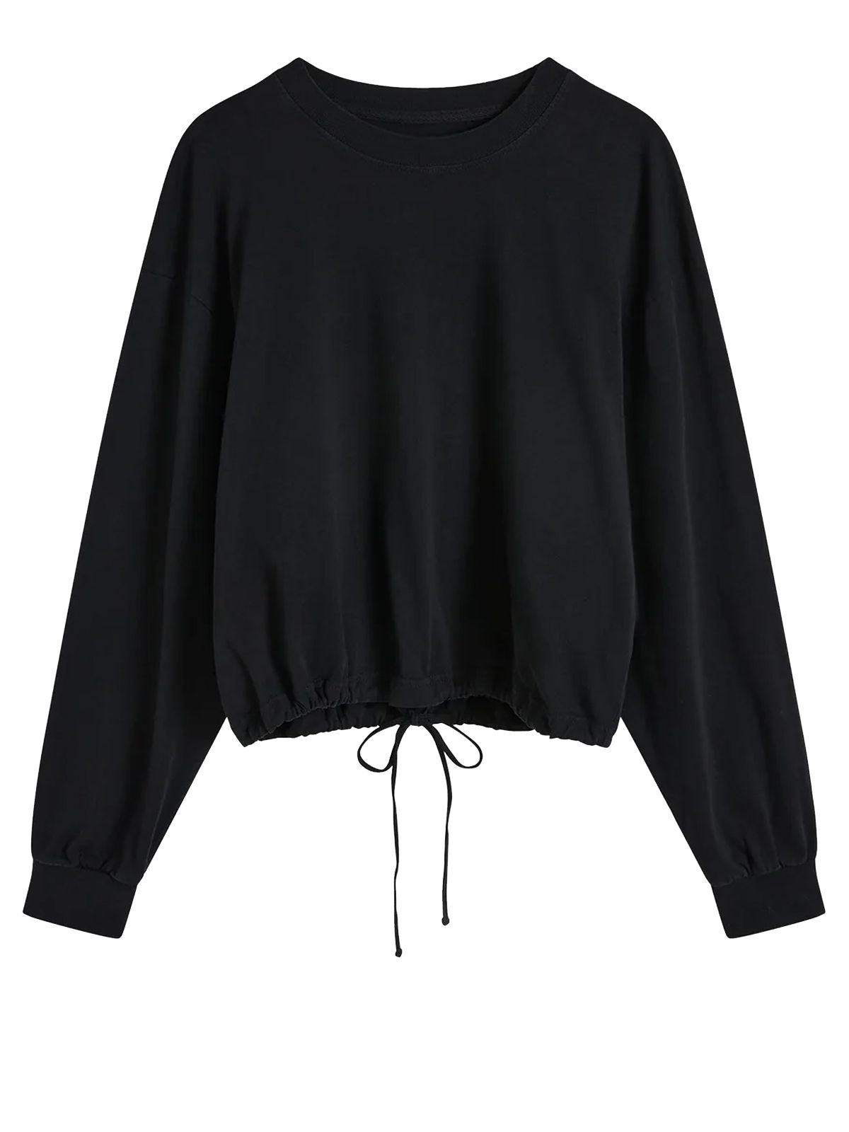 long sleeve top black