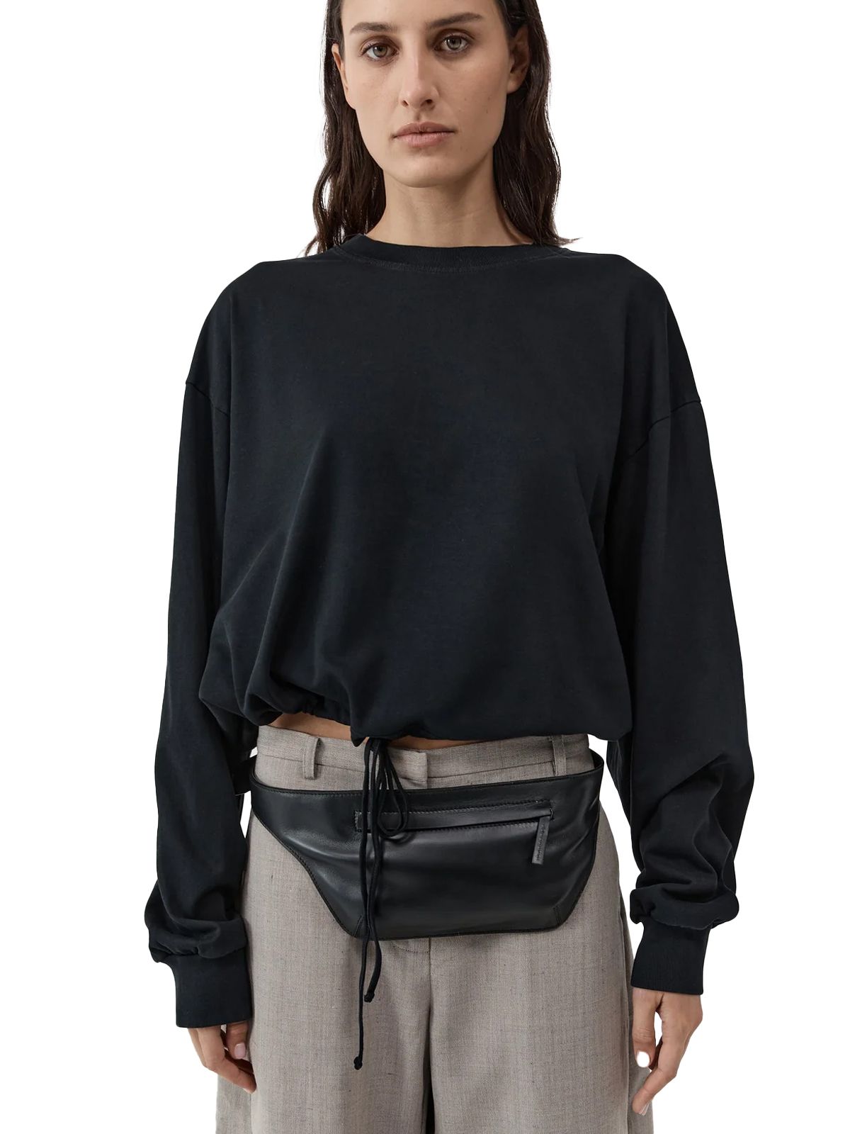 long sleeve top black ST. AGNI
