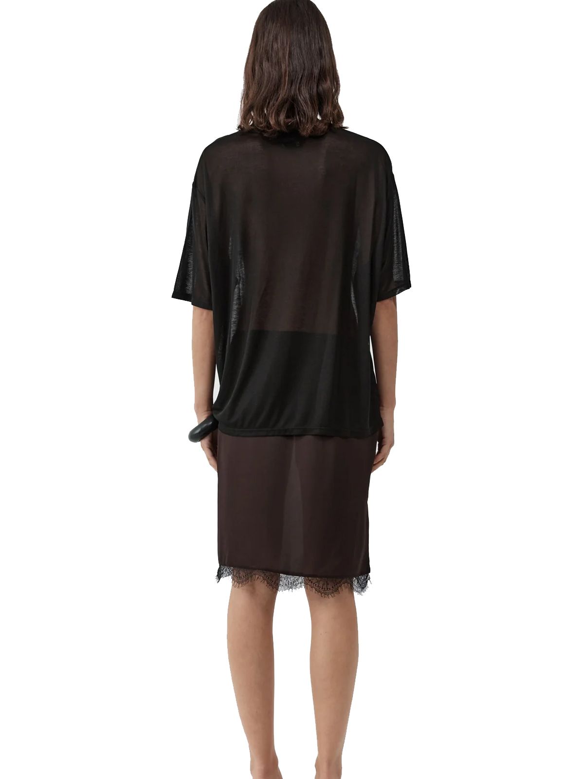 fine jersey relaxed tee nera ST. AGNI