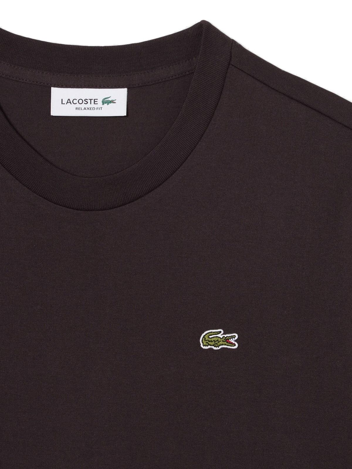 t-shirt brown LACOSTE