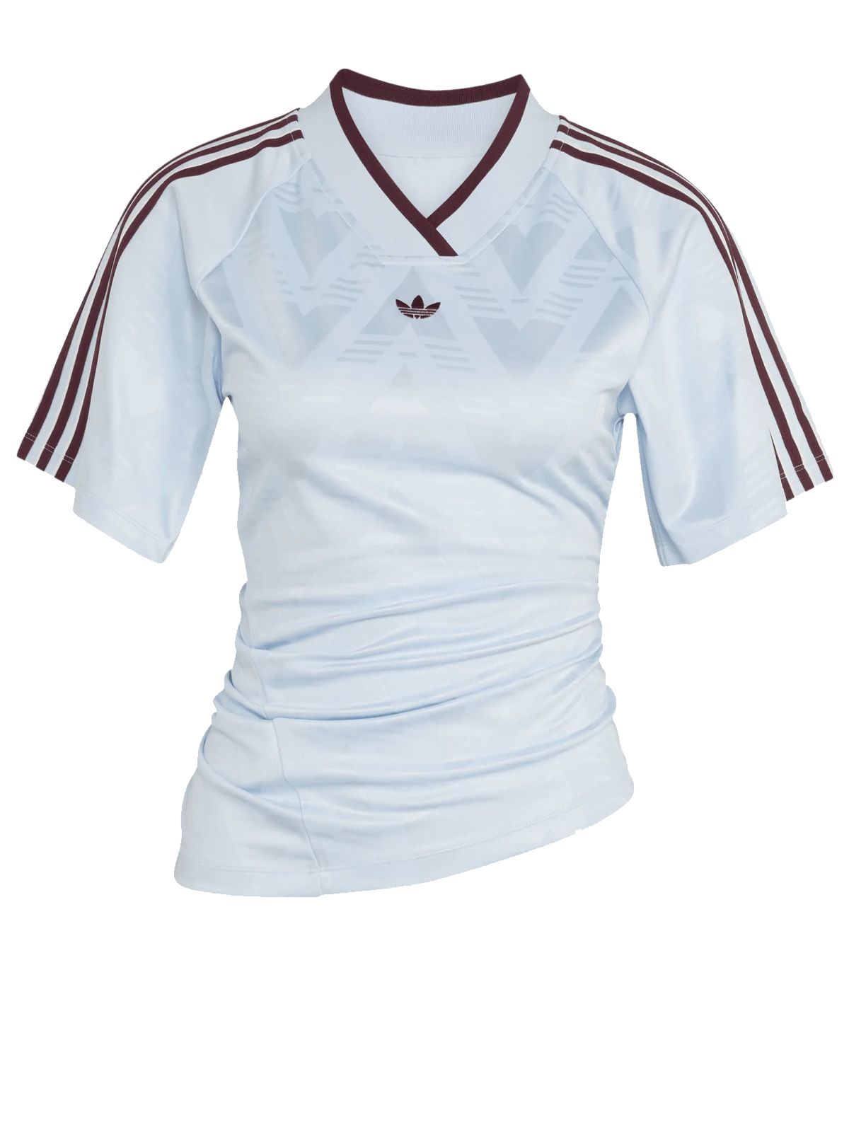 rouched foot tee azzurra