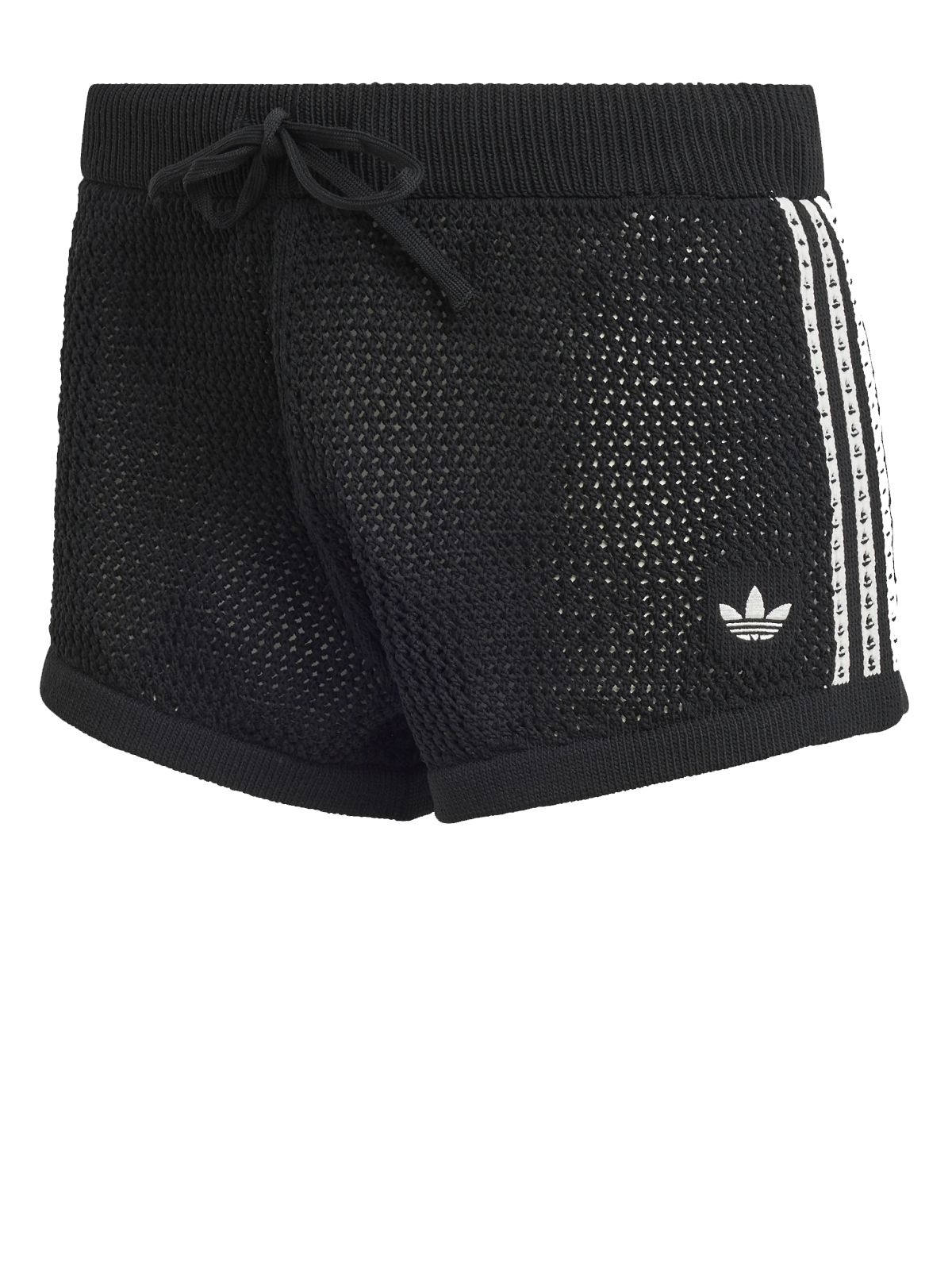 crochet shorts black