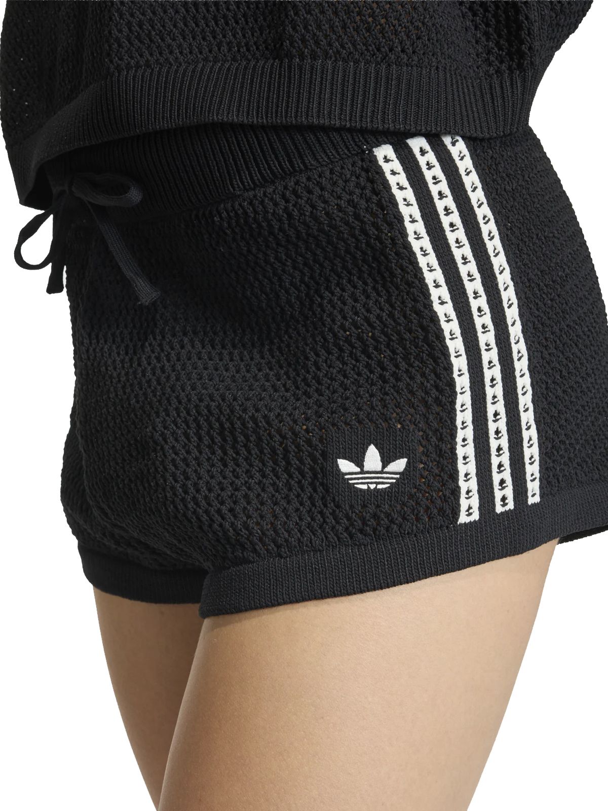 crochet shorts black ADIDAS ORIGINALS