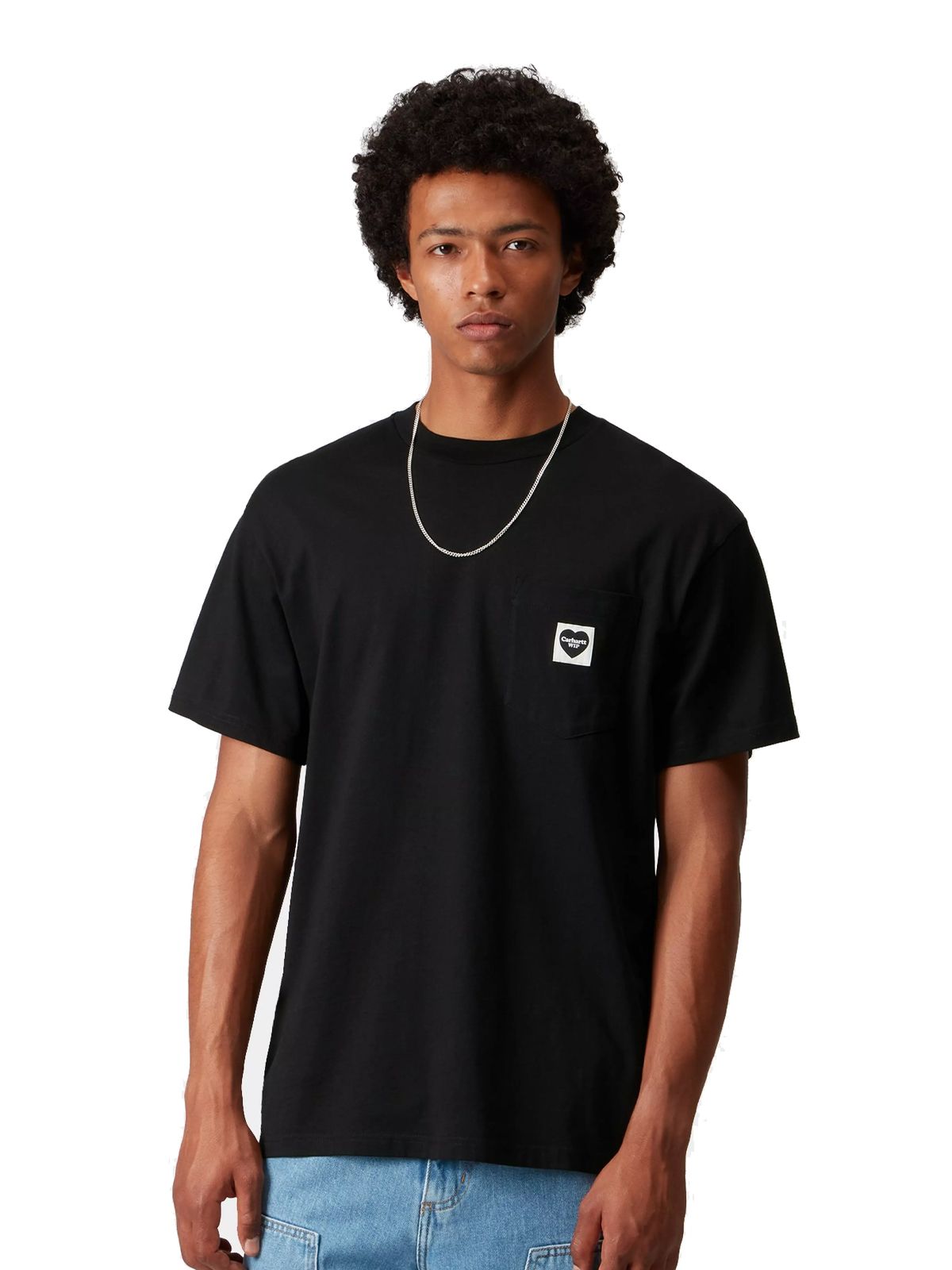 pocket heart t-shirt black  CARHARTT WIP