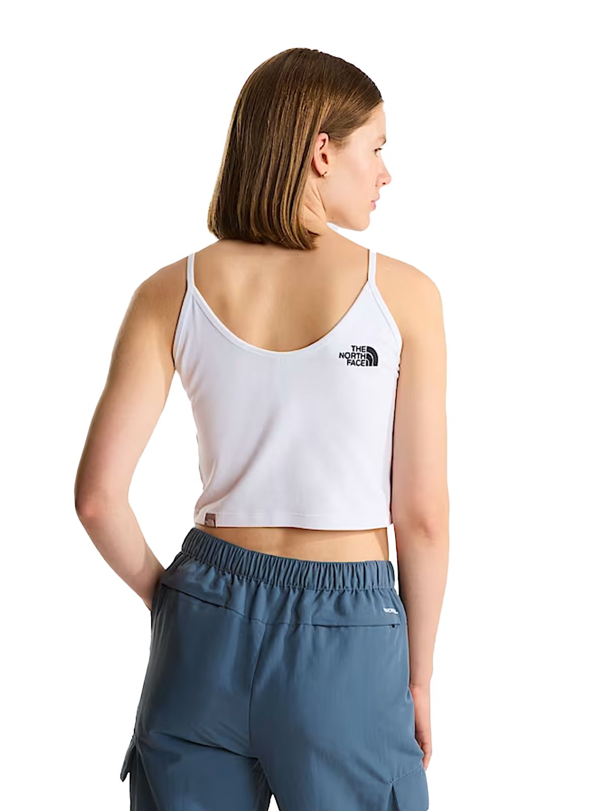 slim crop tank white THE NORTH FACE