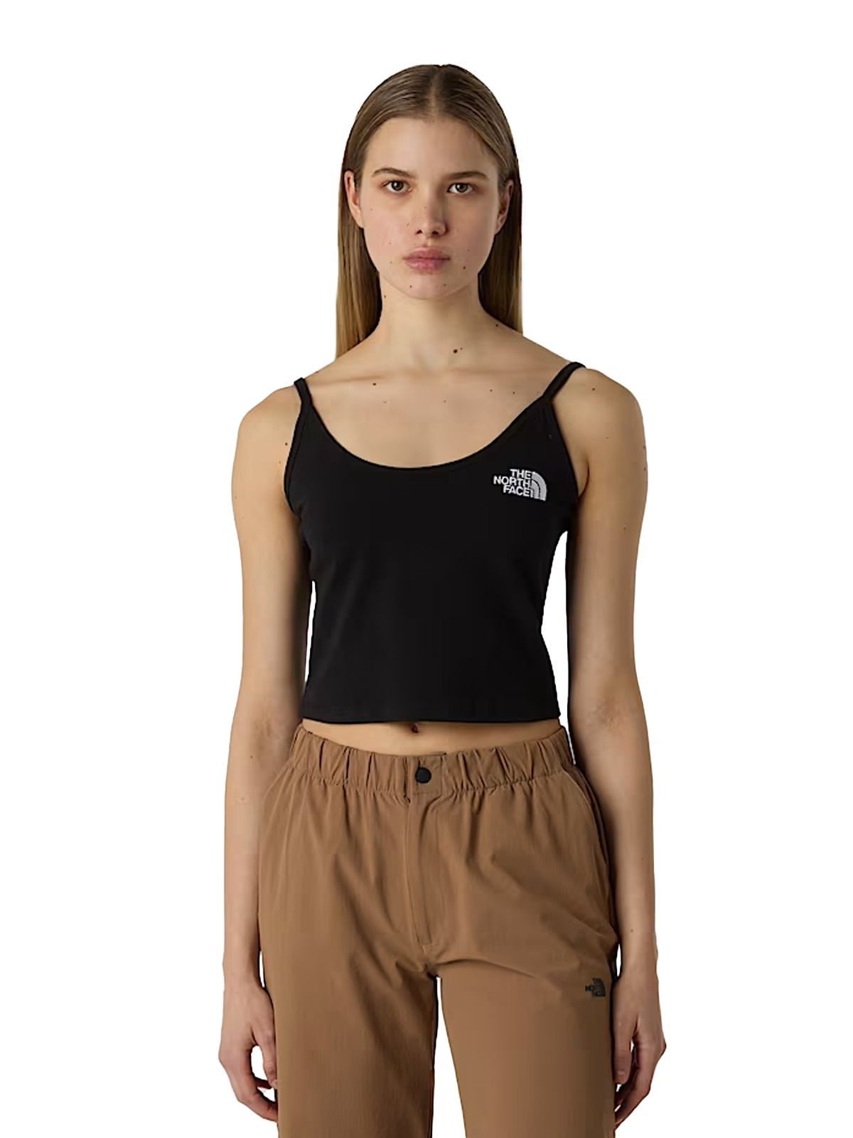 slim crop tank black  THE NORTH FACE