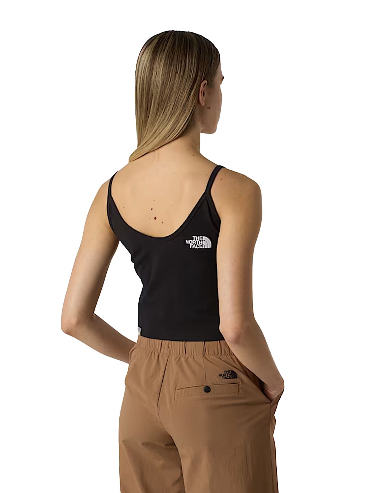 slim crop tank black  THE NORTH FACE
