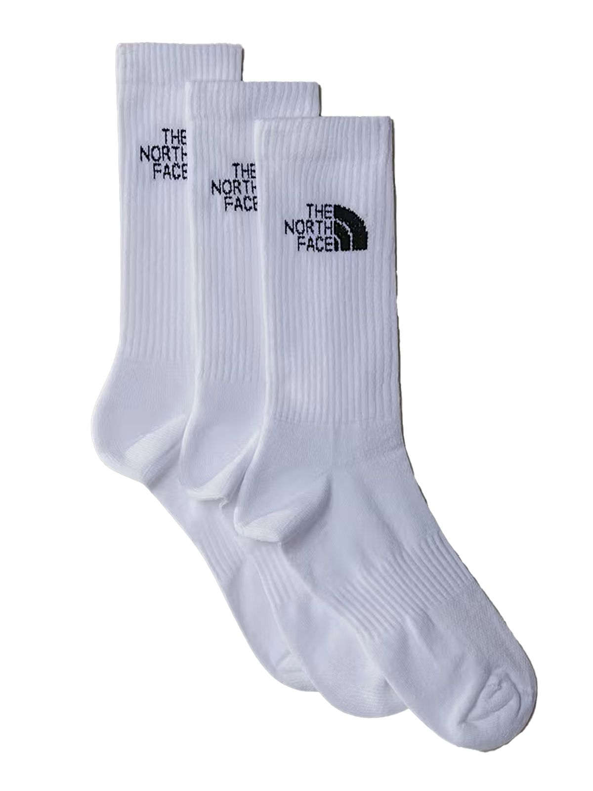 multi sport cush crew sock 3p white