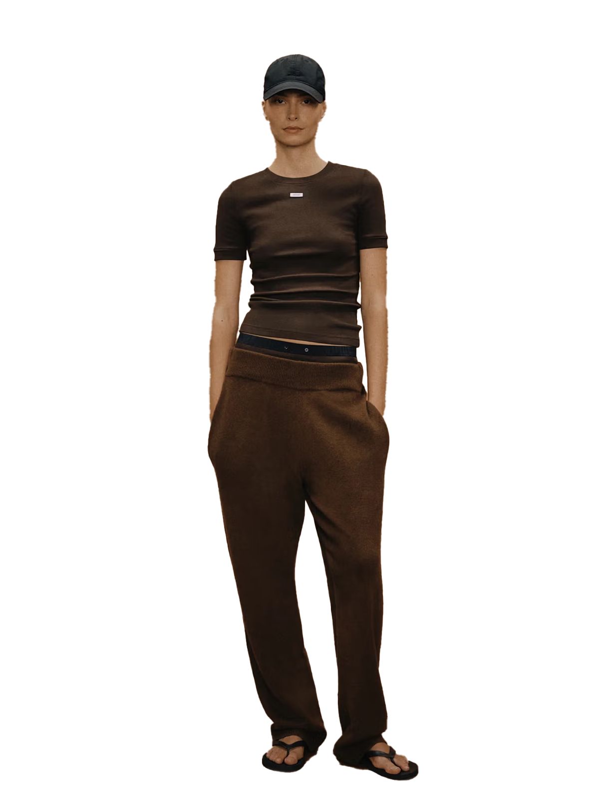 lounge tee marrone ENTIRE STUDIOS