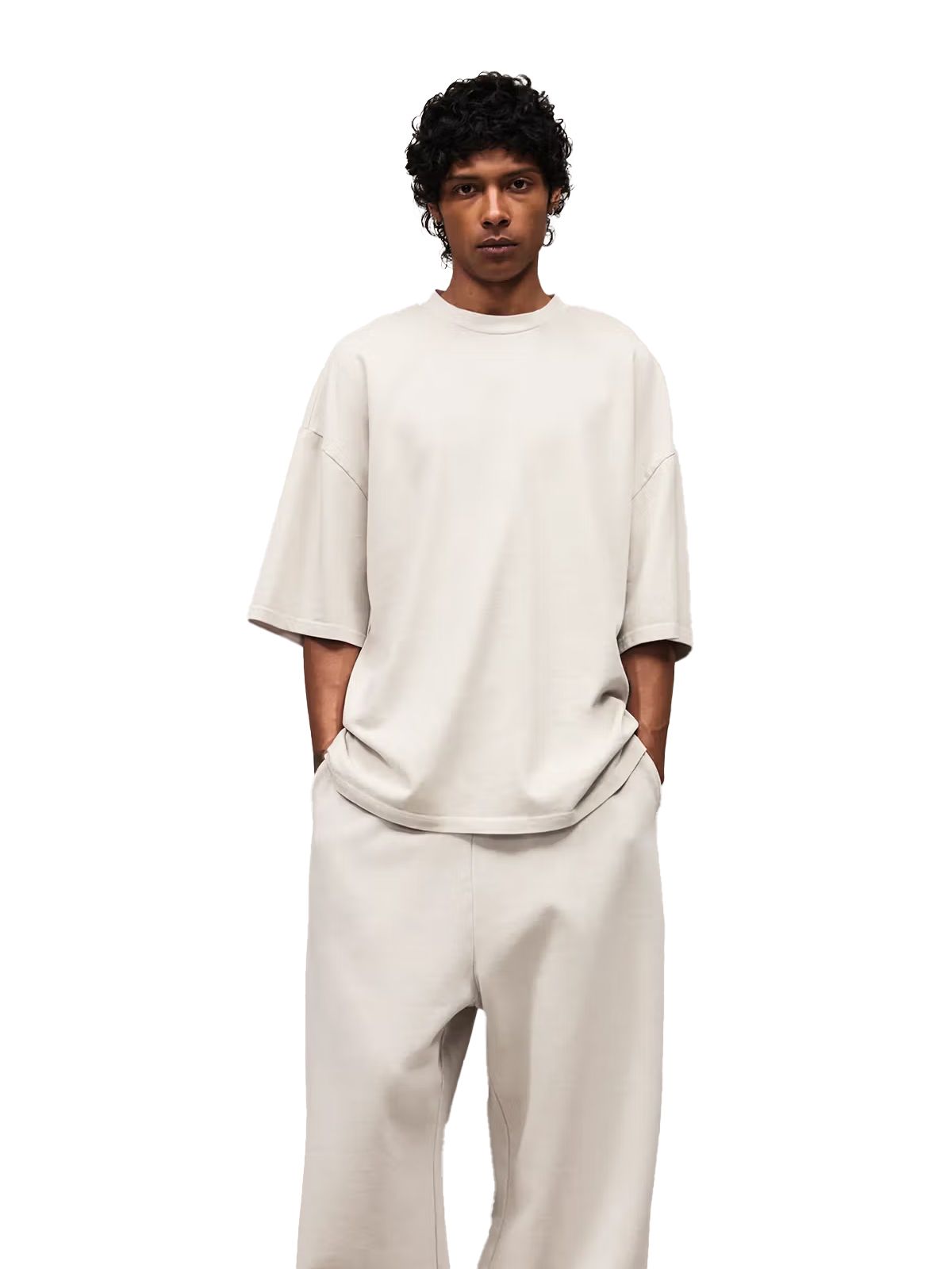 heavy boxy tee white  ENTIRE STUDIOS