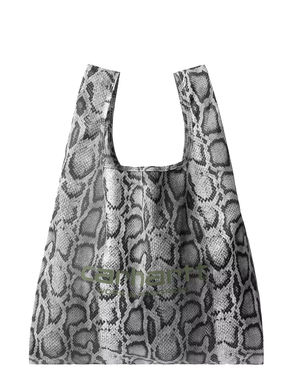 snake camo shopping bag