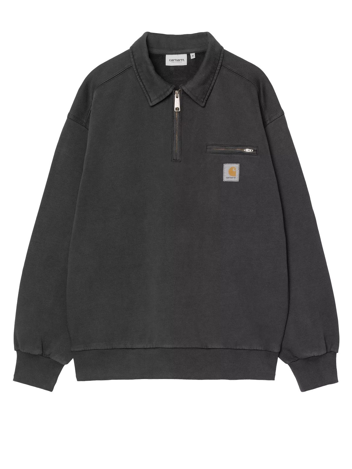 half zip detroit sweat black 