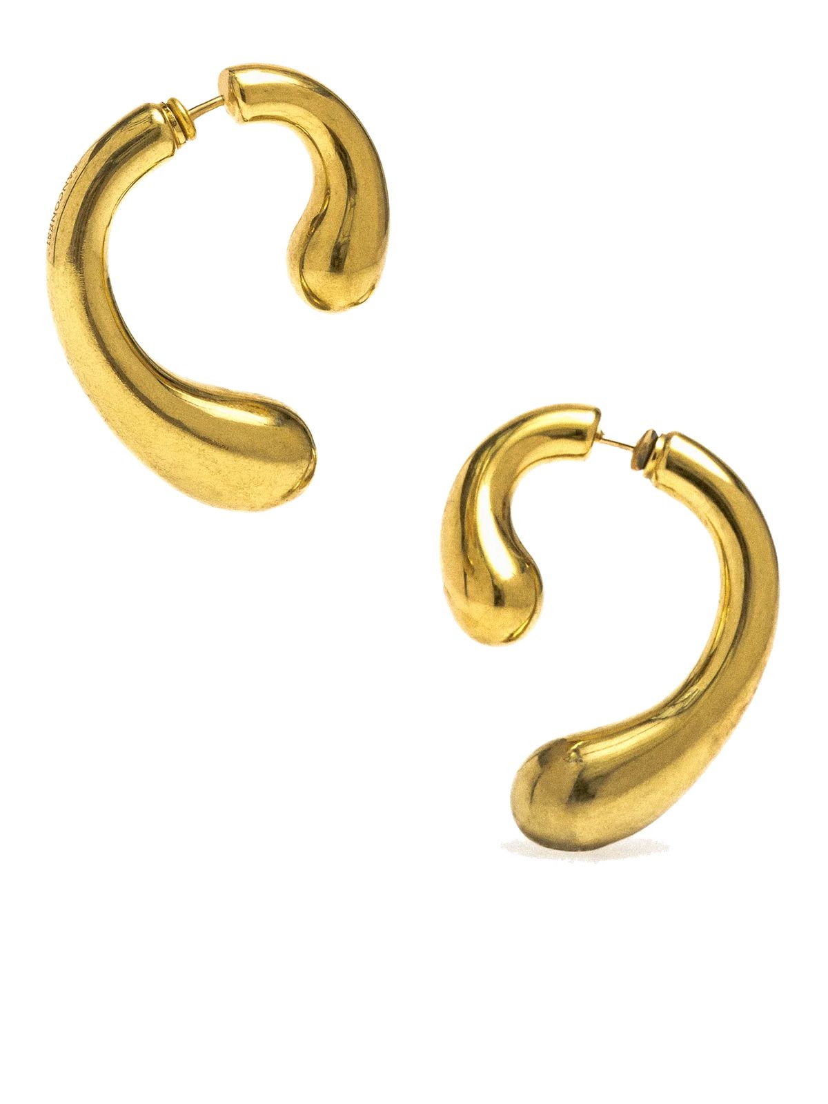 p earrings small gold 