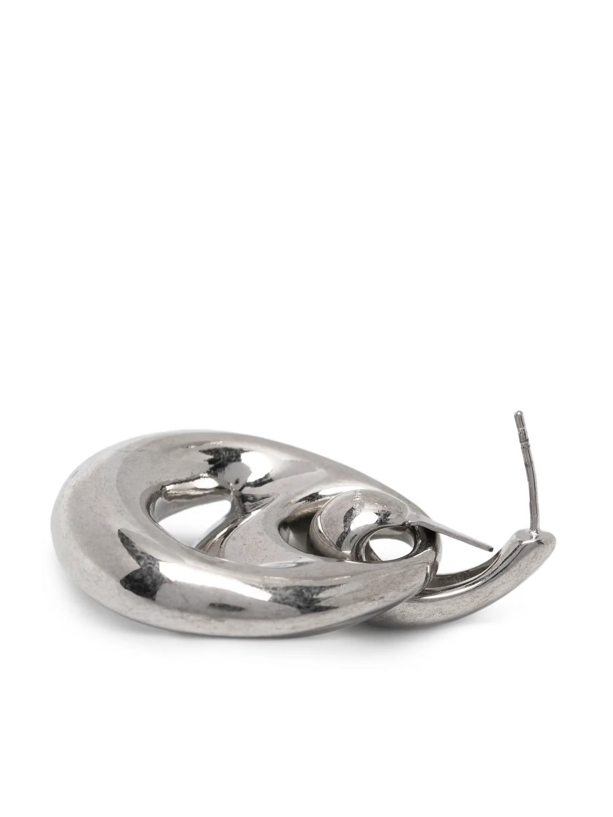 Silver blow up drop earrings PANCONESI