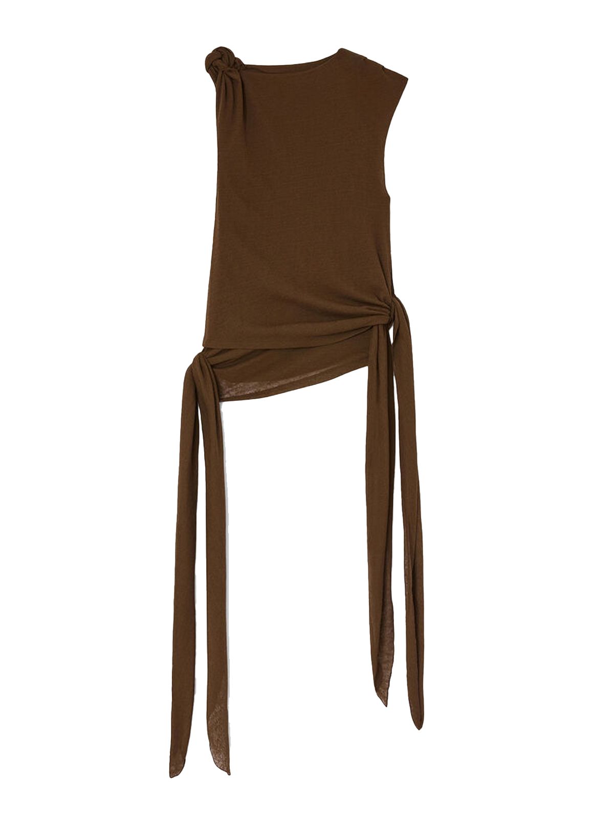 Marl Mesh Tie Knot Tank Top turkey 