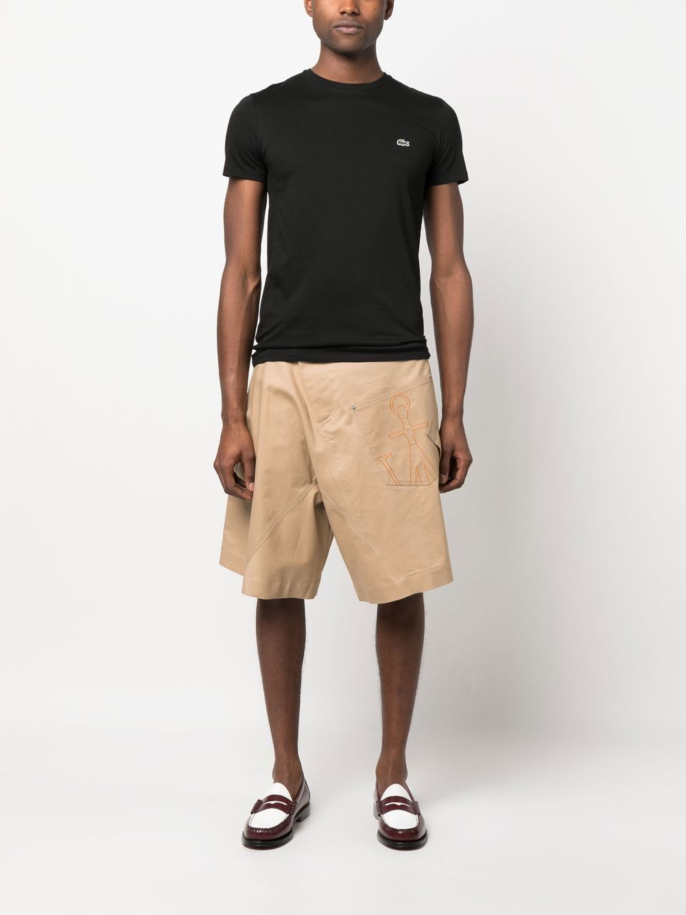 t-shirt nera  LACOSTE