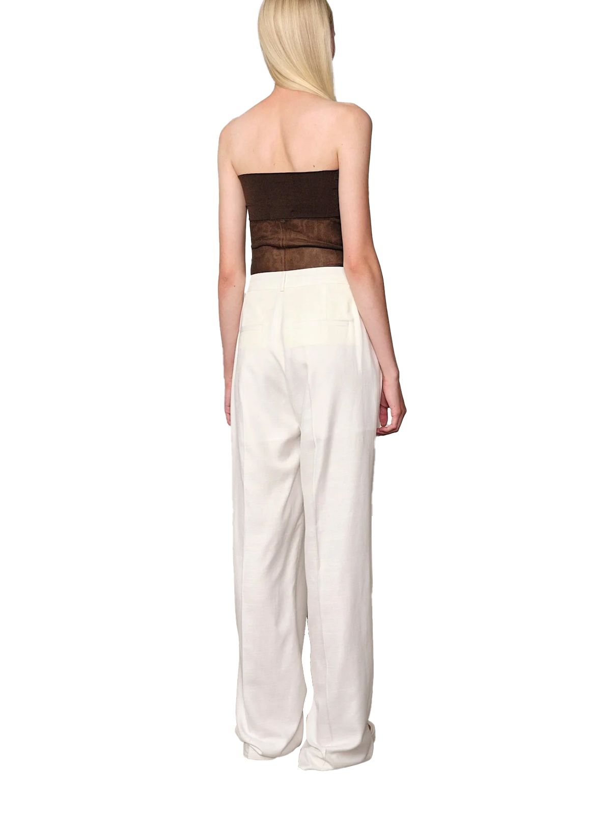 alina midt waist pants white  HERSKIND