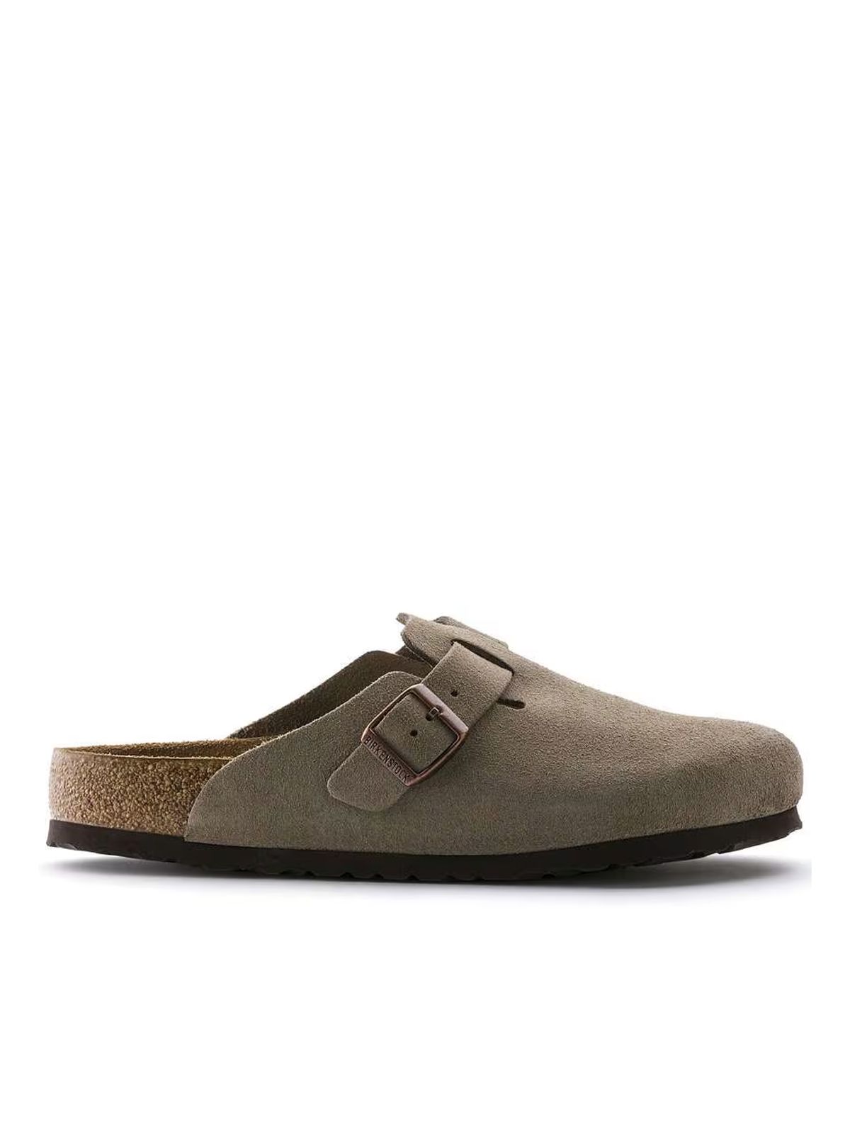sabot boston soft footbed camoscio taupe sabot - uomo