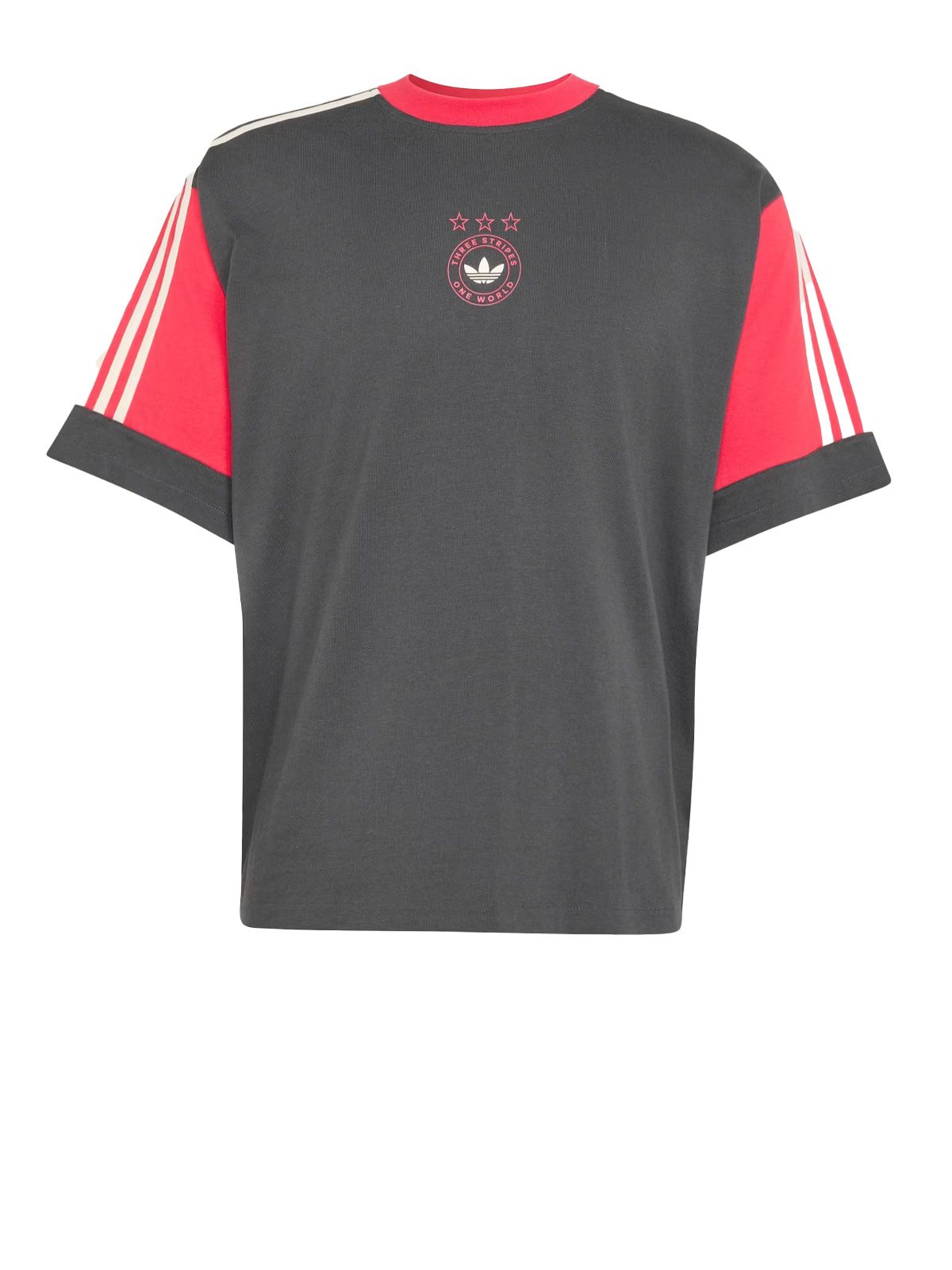 Paneled gfx tee gray ADIDAS ORIGINALS