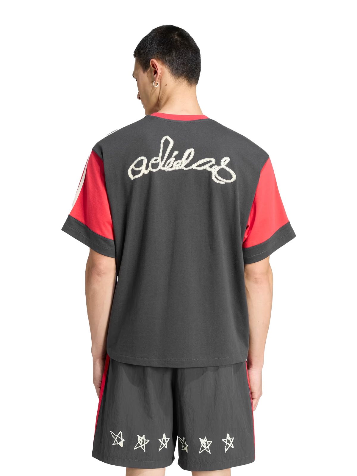Paneled gfx tee gray ADIDAS ORIGINALS