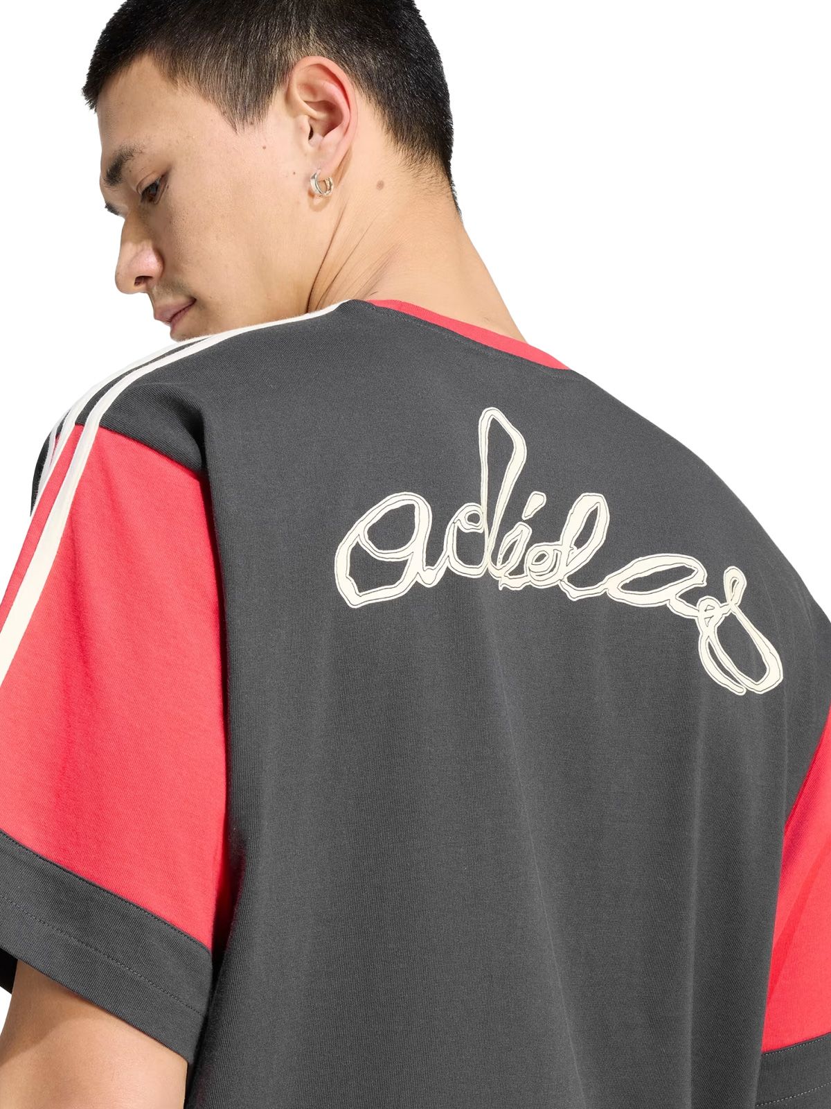 Paneled gfx tee gray ADIDAS ORIGINALS