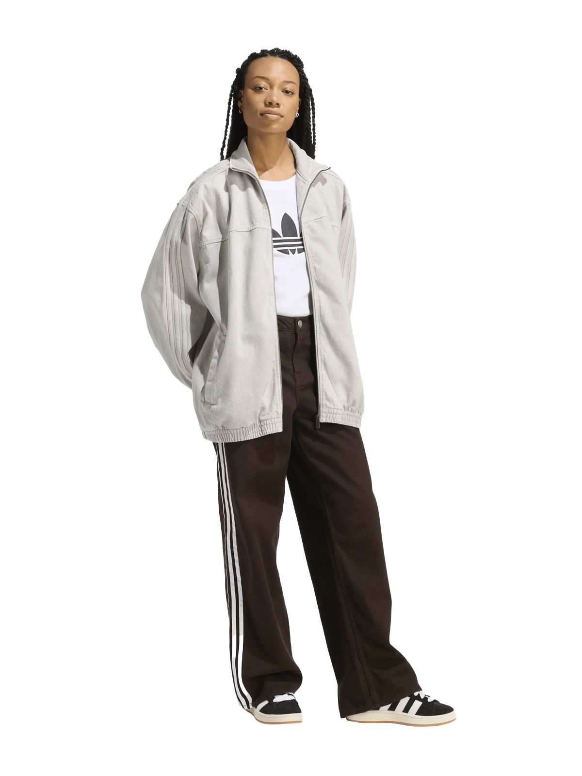 Grey firebird tt sweatshirt ADIDAS ORIGINALS