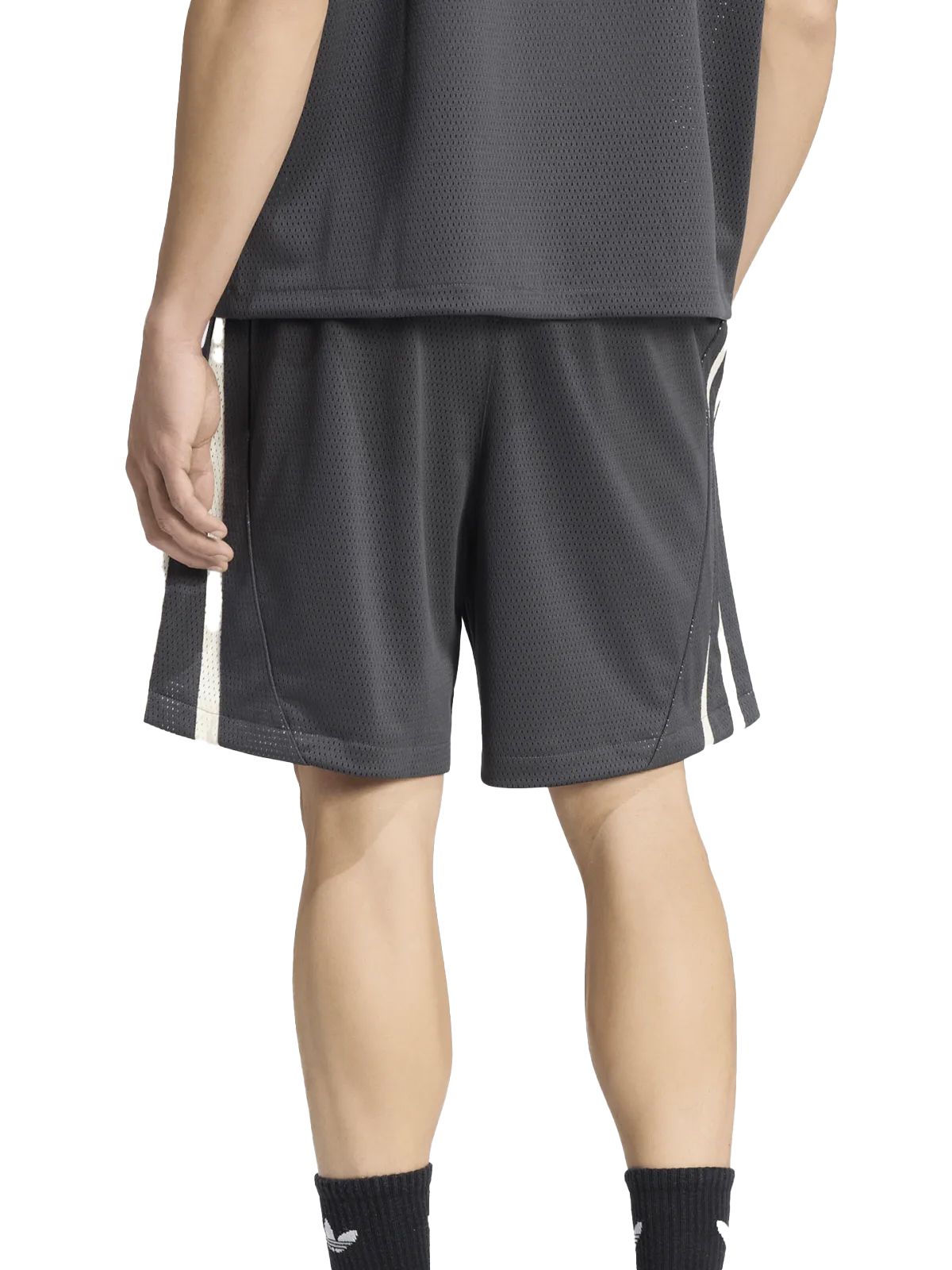 santiago heritage athletic shorts ku9250 black / white shorts - men ADIDAS ORIGINALS