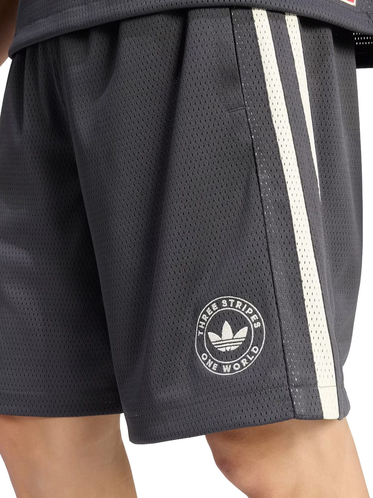 santiago heritage athletic shorts ku9250 black / white shorts - men ADIDAS ORIGINALS