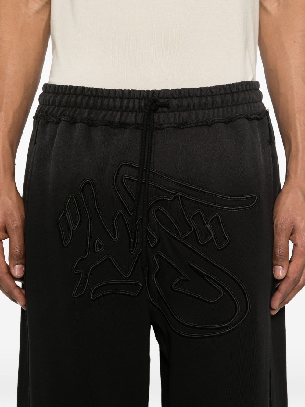 pantaloni da tuta larghi mikeil neri ALIS
