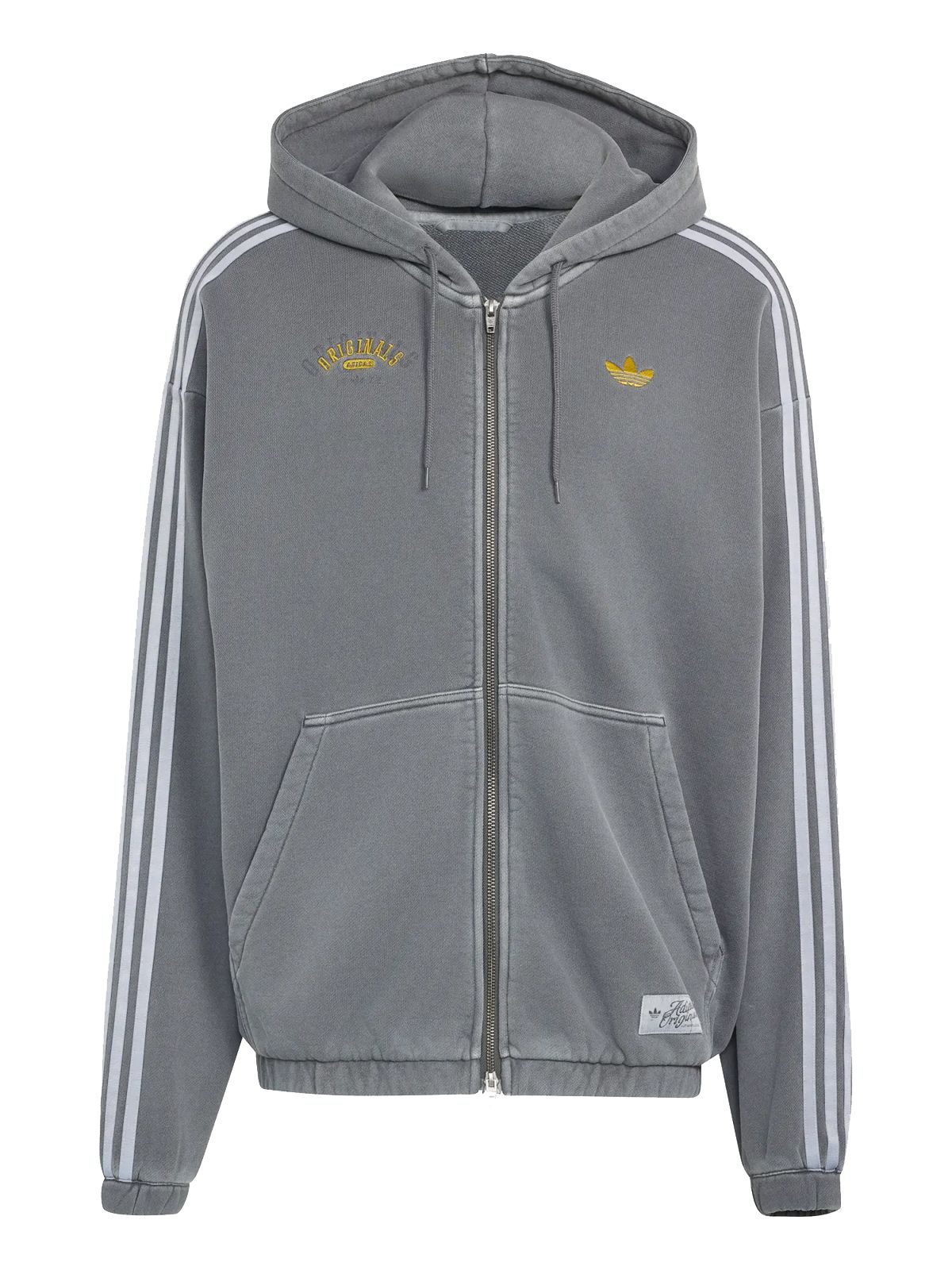 hoodie zip thru grigio hoodie man