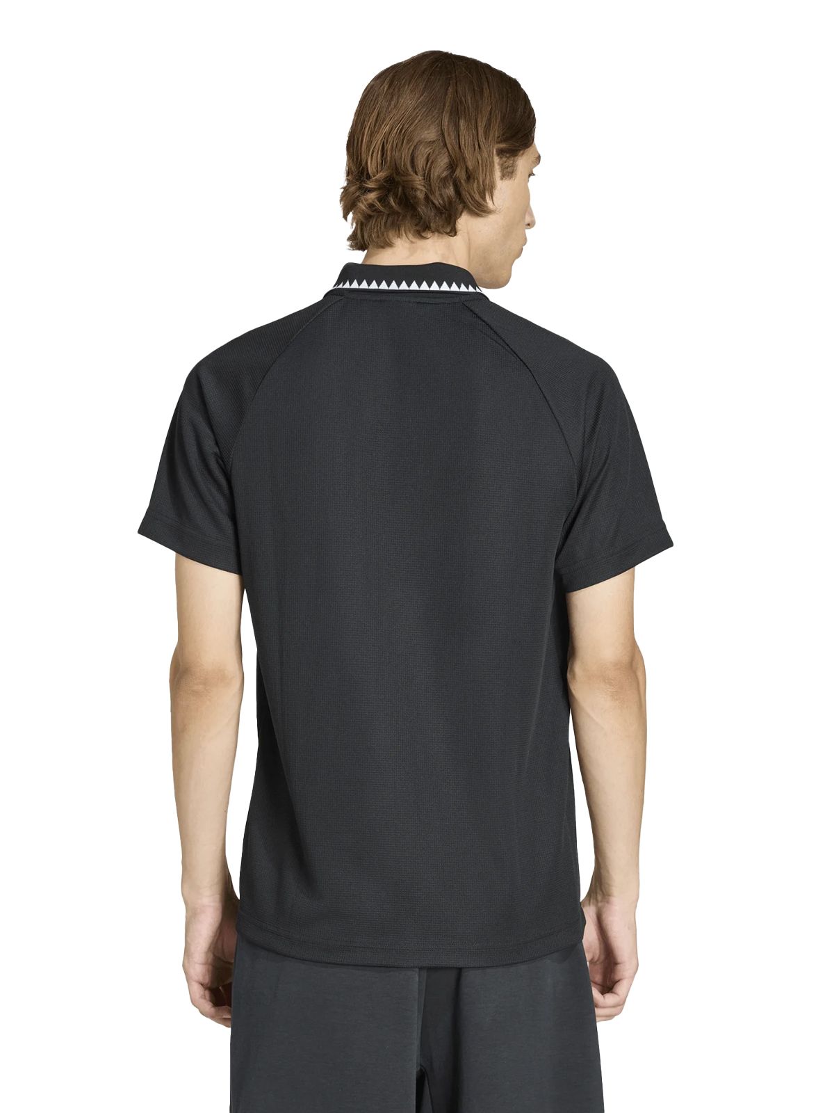 chest stripes slim fit pique polo shirt ke2141 black polo shirt - men ADIDAS ORIGINALS