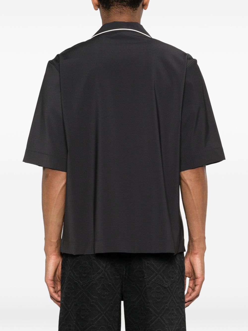 Black short sleeves shirt LACOSTE