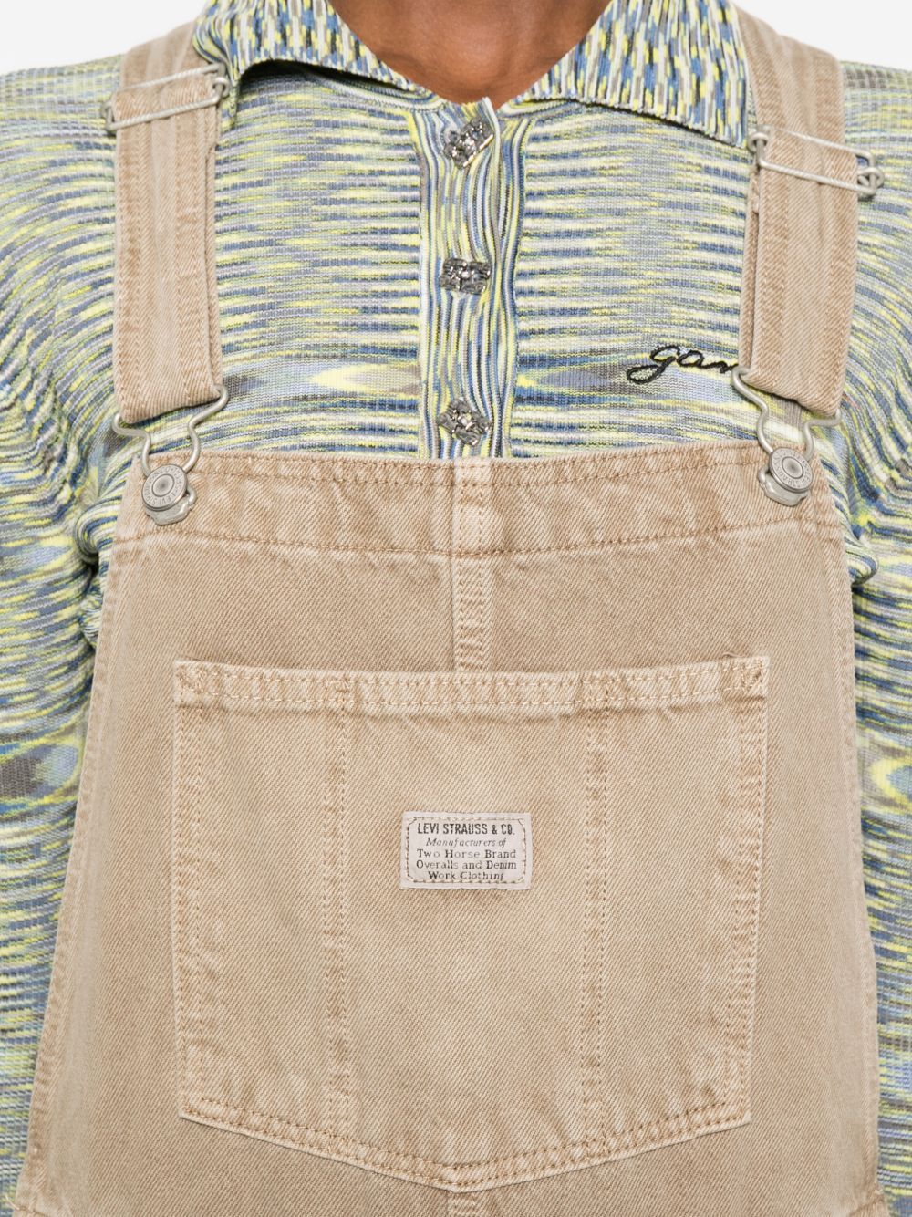 fl baggy overall chipped winter twig brown  LEVI'S