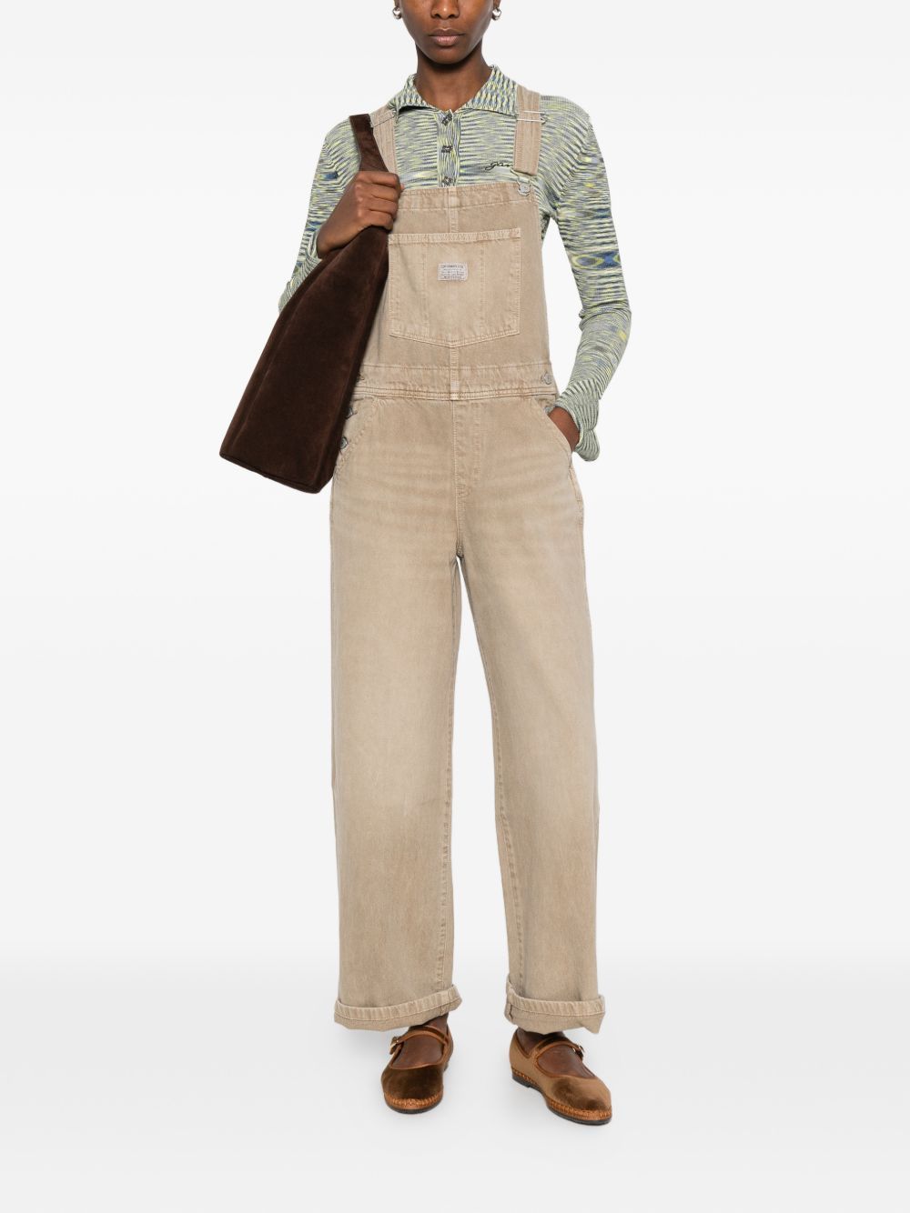 fl baggy overall chipped winter twig brown  LEVI'S