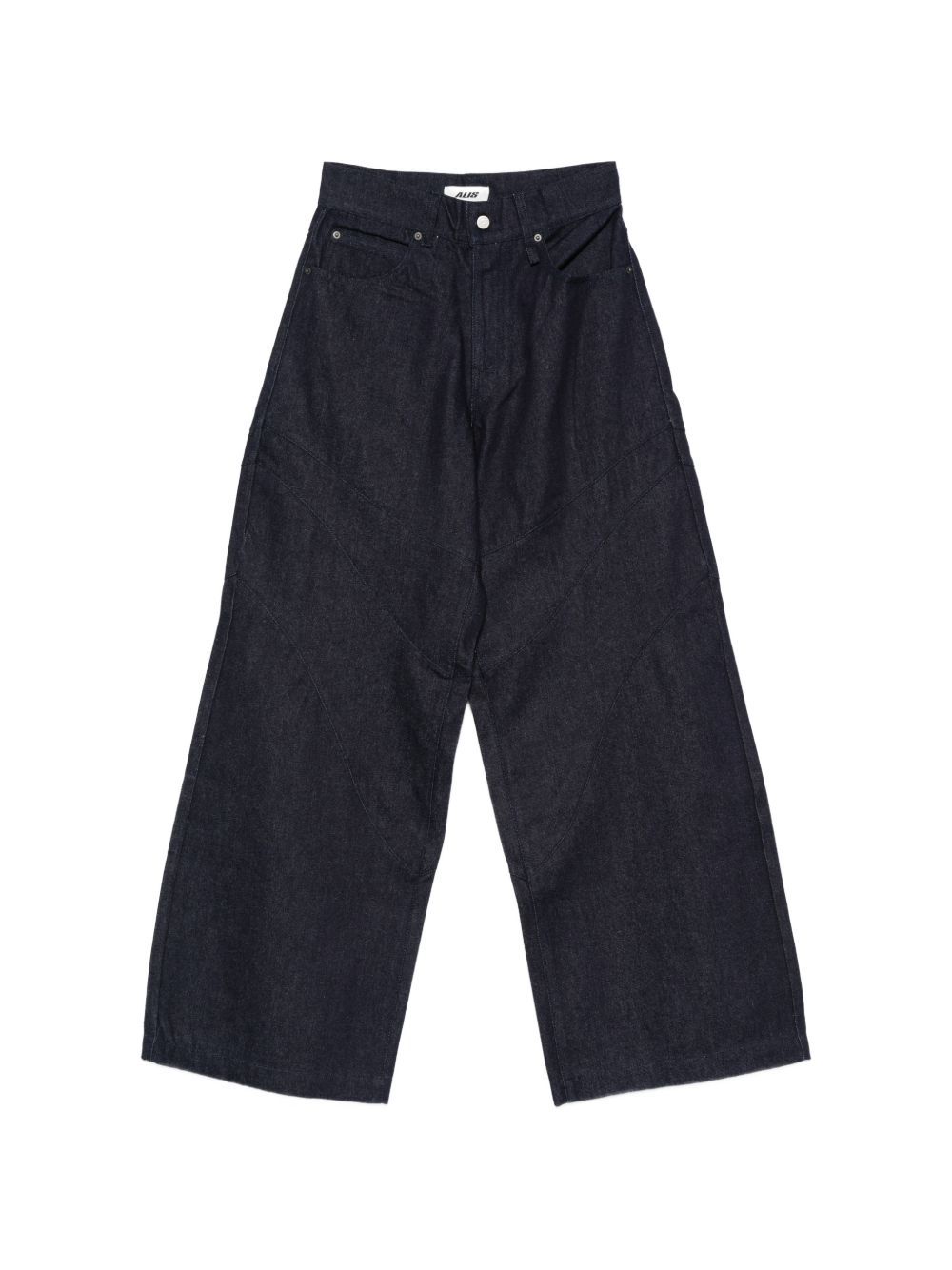 danie barrel denim pants blu