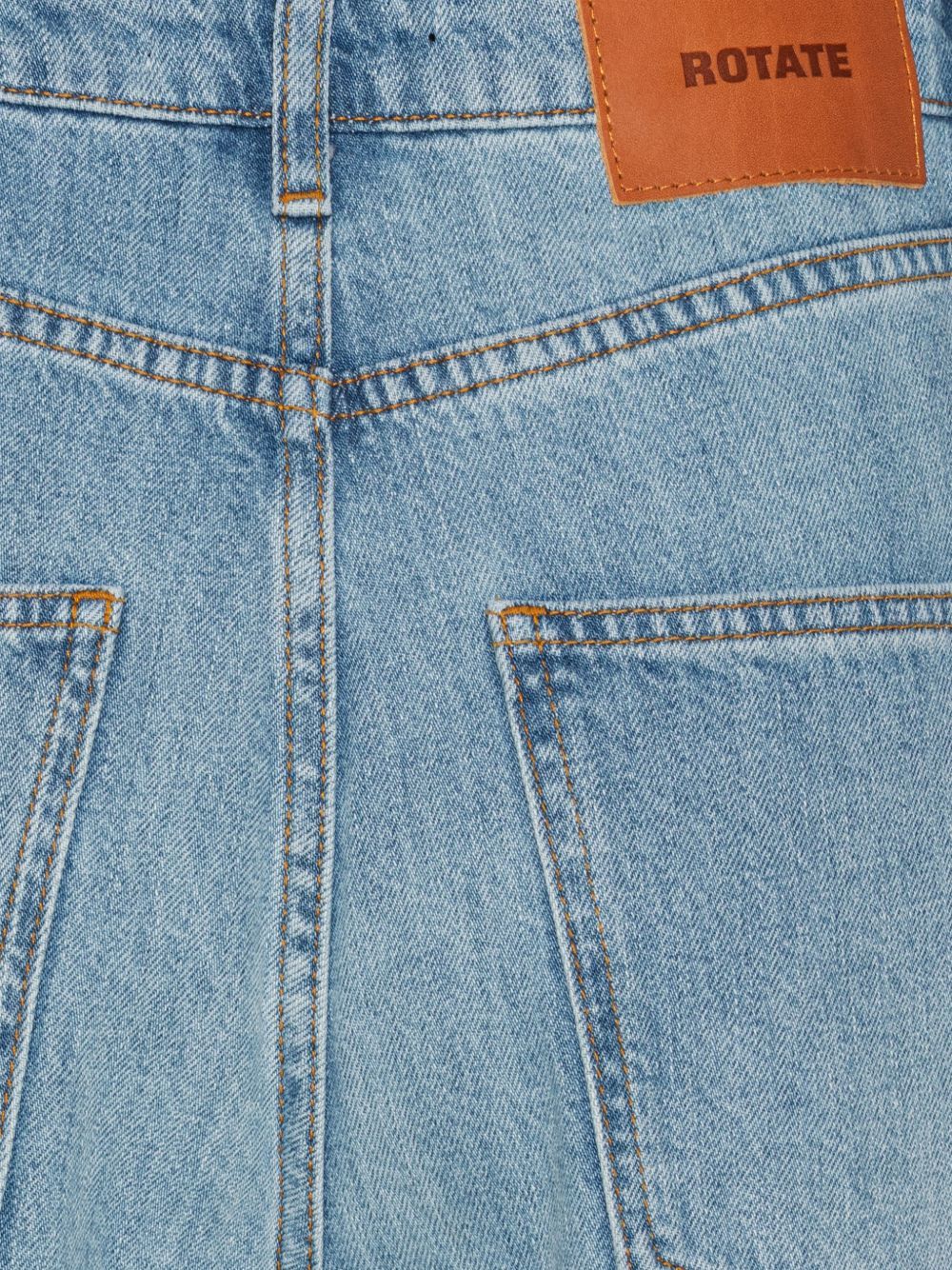 draped barrel leg jeans blue ROTATE