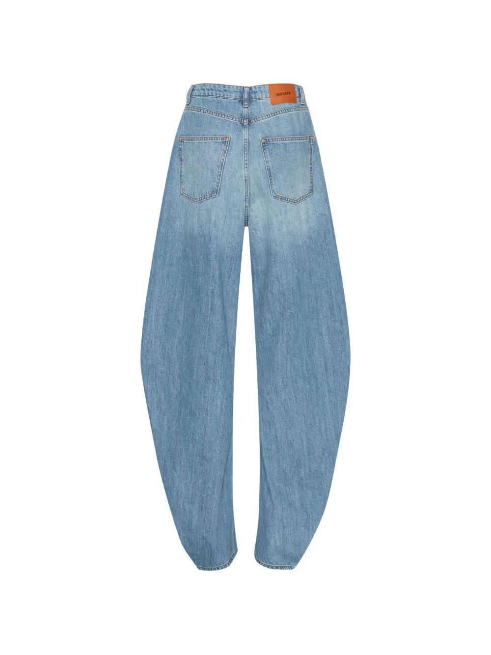draped barrel leg jeans blue ROTATE