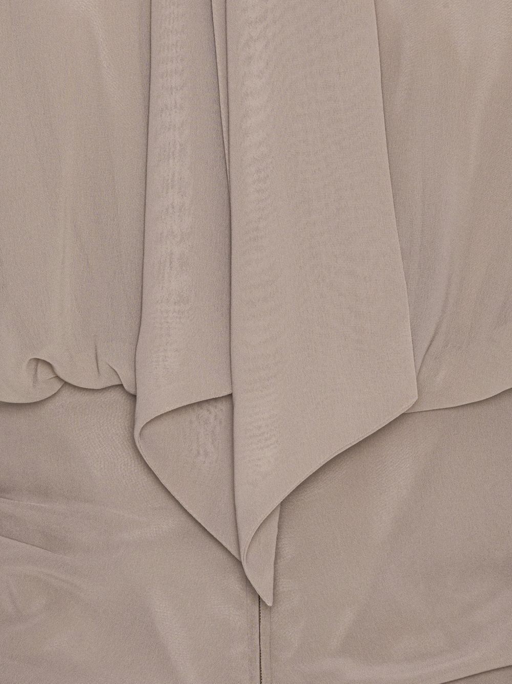 chiffon ruched top tortora ROTATE