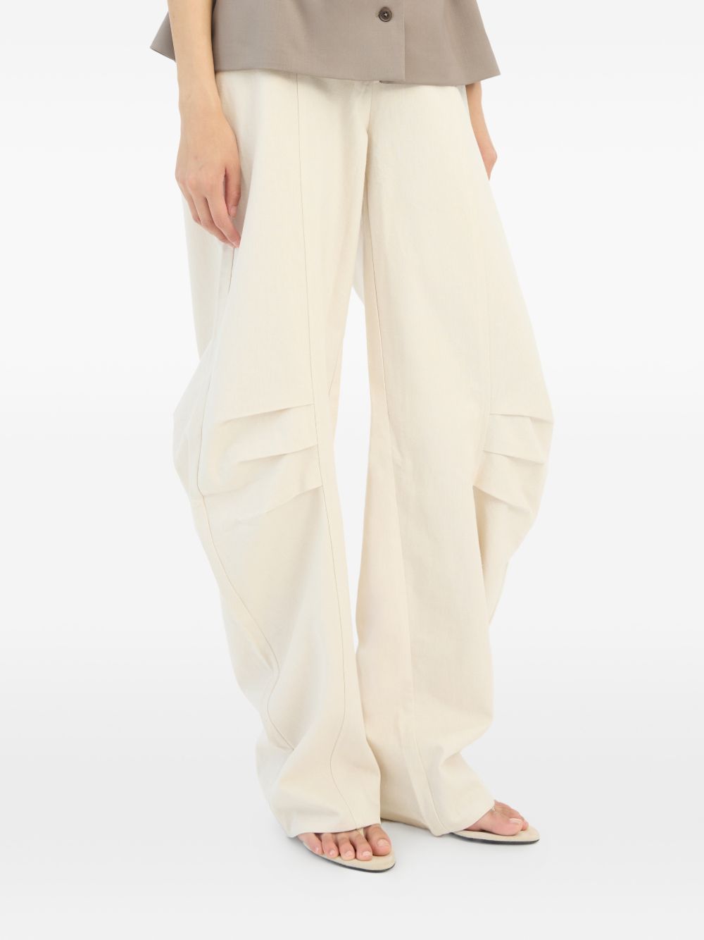 linen suiting pants cream  ROTATE