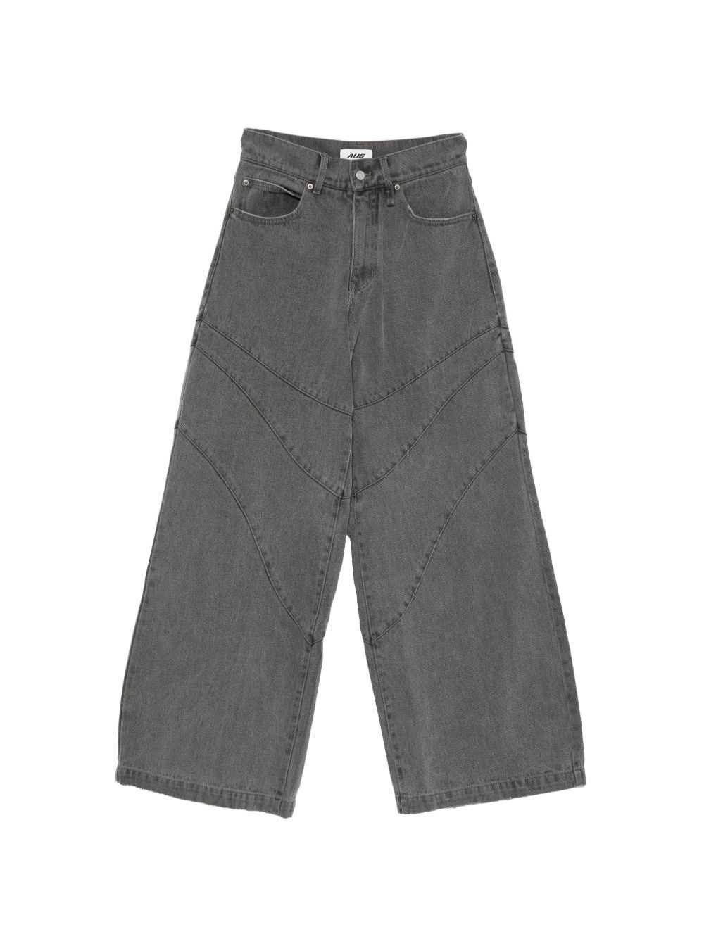 pantaloni daniel barrel in denim grigi 