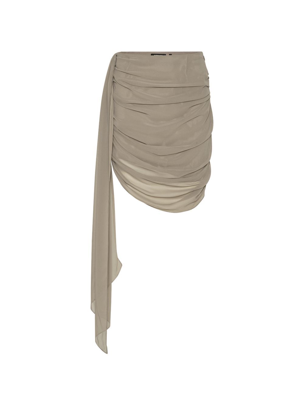 chiffon draped skirt tortora ROTATE