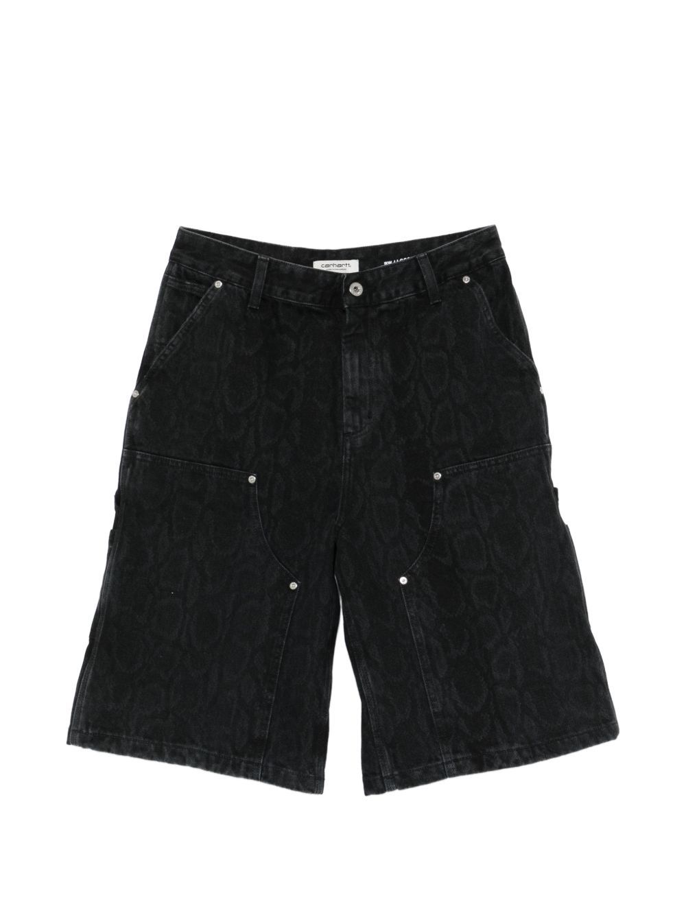 snake nixon double knee short black 