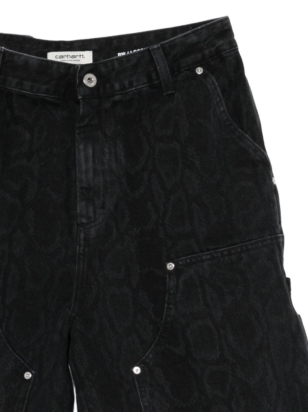 snake nixon double knee short black  CARHARTT WIP