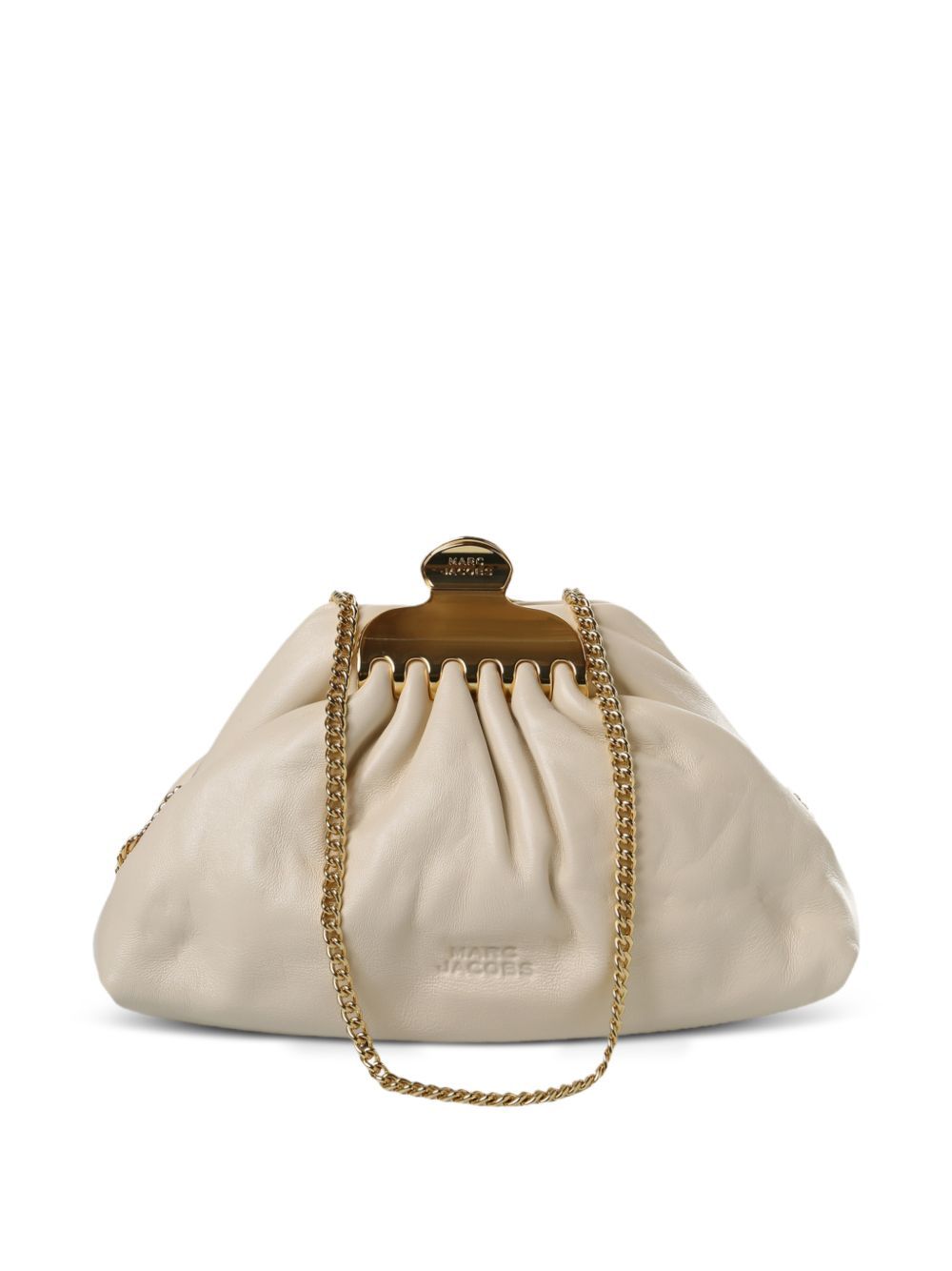 the small bag claw clip clutch white 