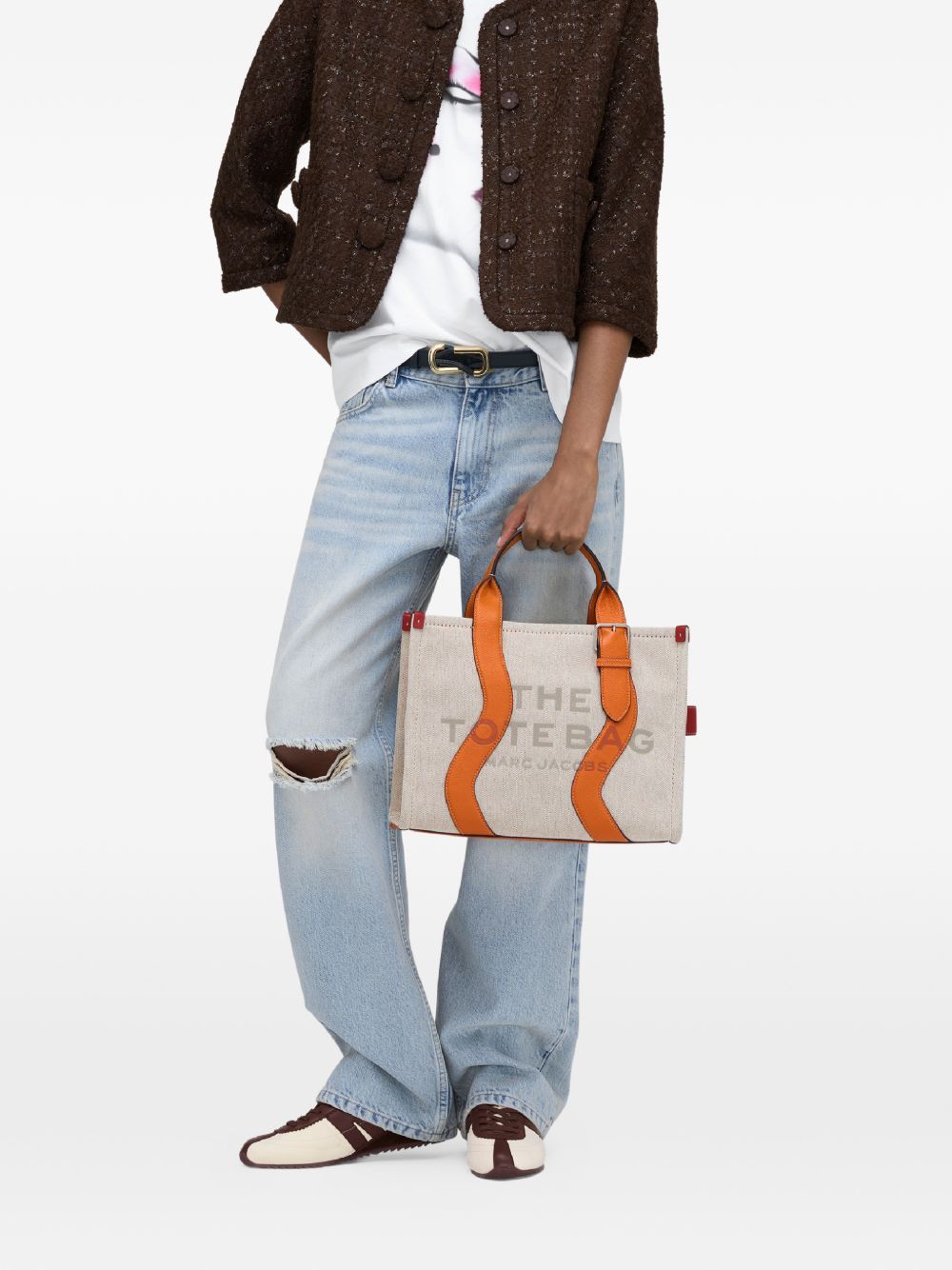 the medium tote beige orange  MARC JACOBS