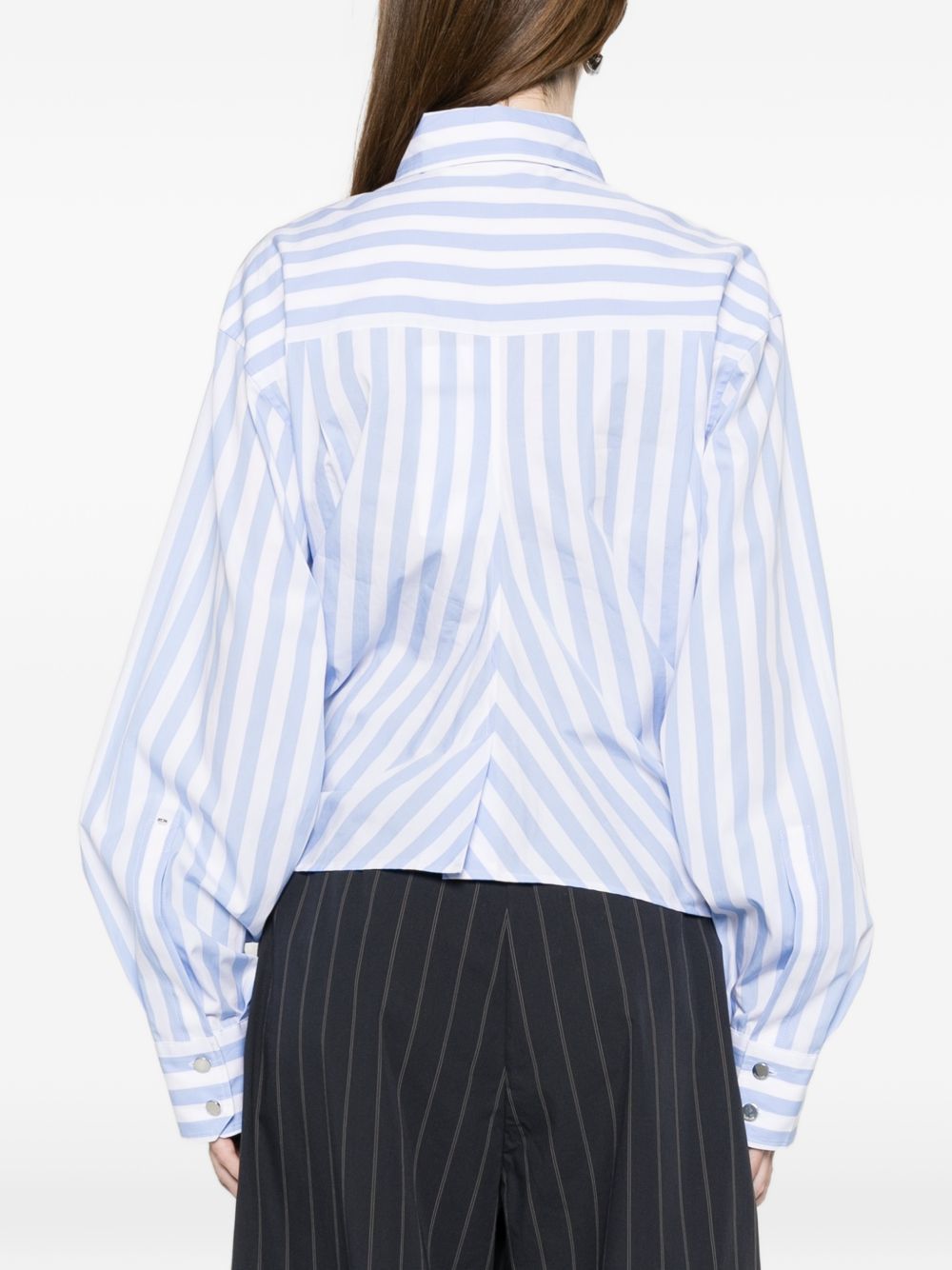 spxpalmizi shirt white/blue SPORTMAX
