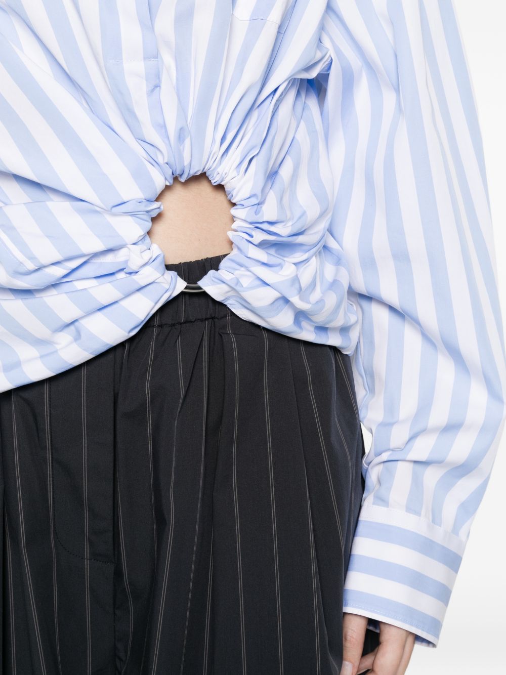 spxpalmizi shirt white/blue SPORTMAX