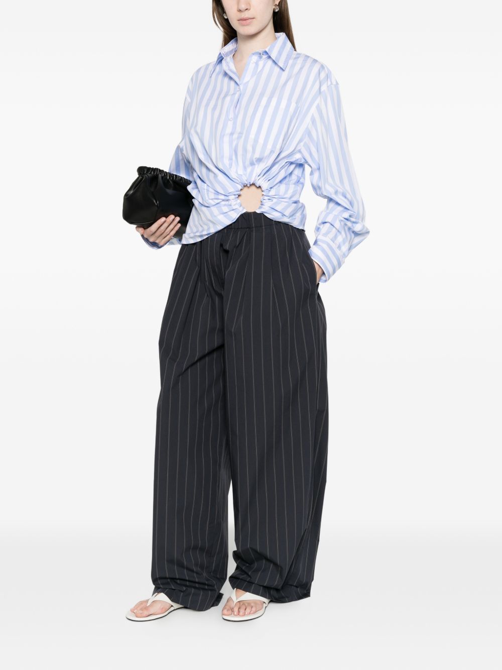 spxpalmizi shirt white/blue SPORTMAX