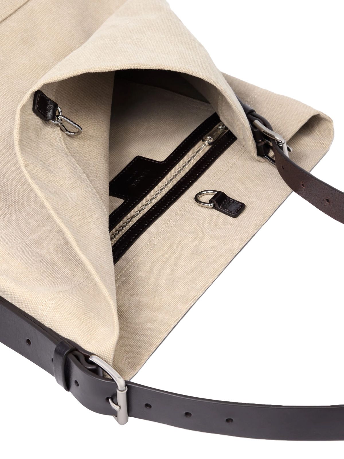 belted tote bag beige LEMAIRE